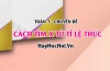 Tìm x từ tỉ lệ thức Cách giải và Bài tập vận dụng Toán 7(dễ hiểu nhất)